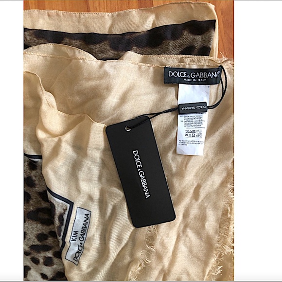 Dolce&Gabbana x Kim Leopard Modal-Cashmere Scarf - Picture 11 of 13